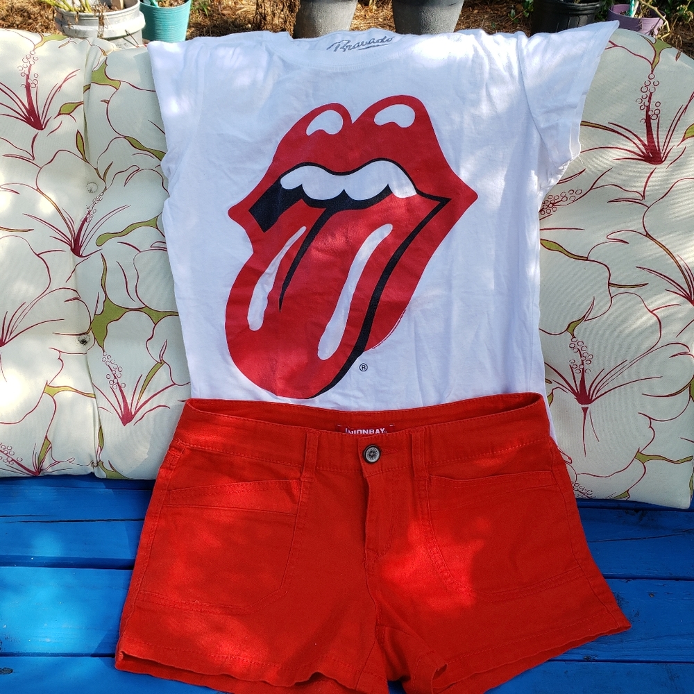 Never worn, cute red shorts.